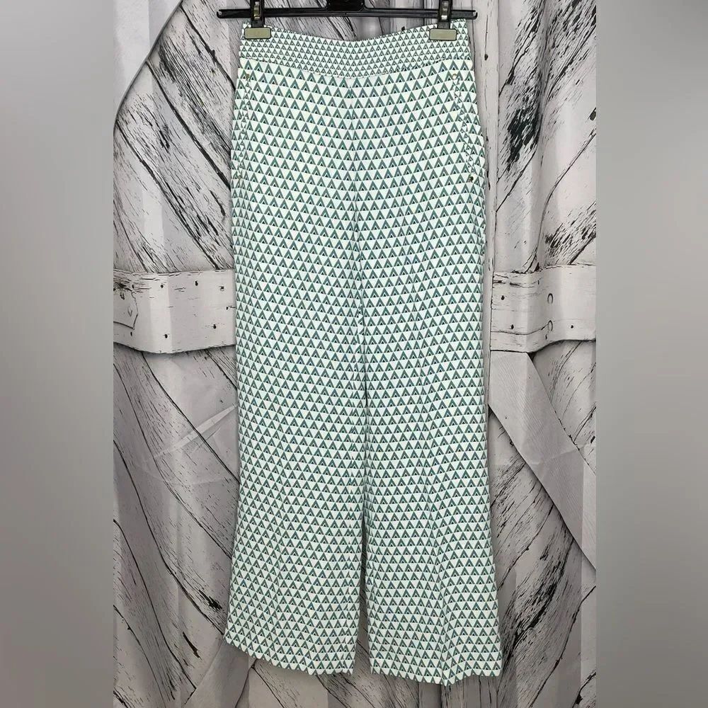 NWT H&M Wide Leg Pants Triangle Pattern 4